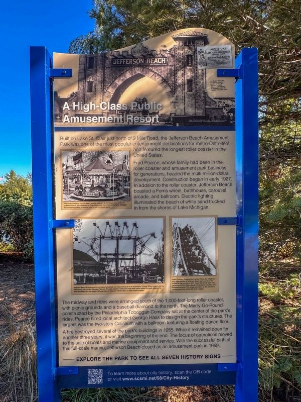 A High-Class Public Amusement Resort Marker. Click for full size. A High-Class Public Amusement Resort Marker image. Click for full size.