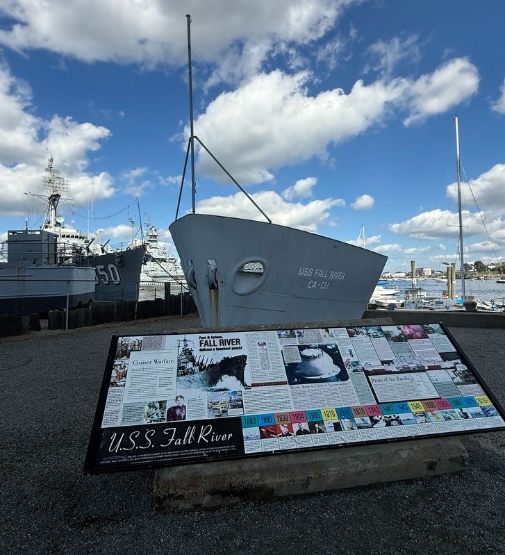 U.S.S. Fall River Marker. Click for full size. U.S.S. Fall River Marker image. Click for full size.