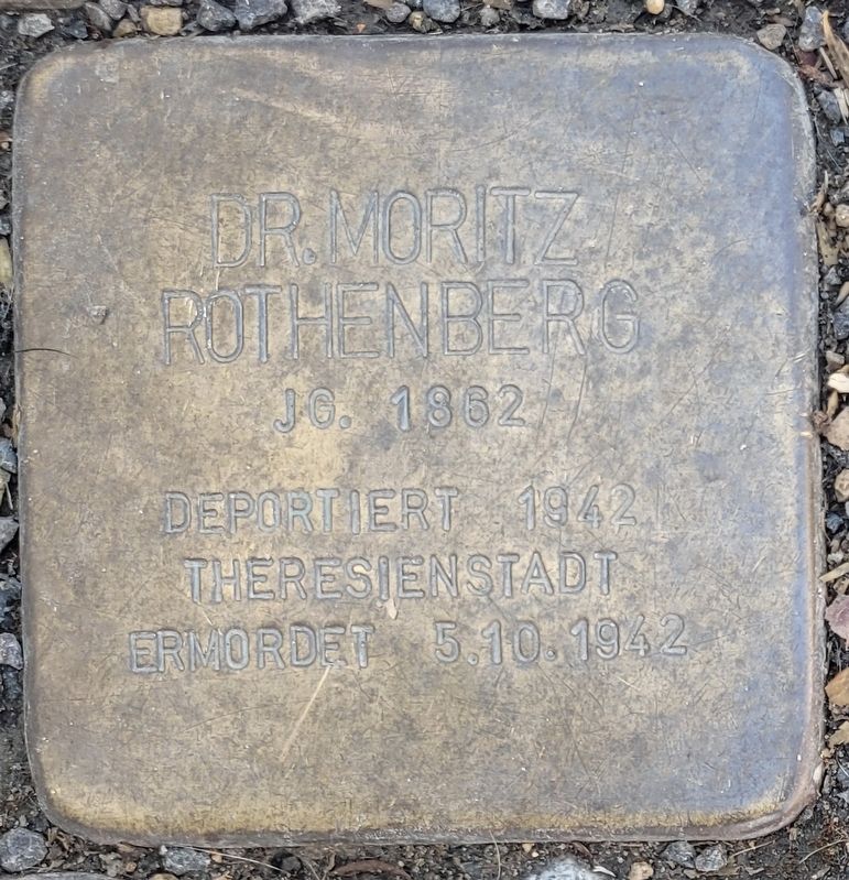 Dr. Moritz Rothenberg Marker. Click for full size. Dr. Moritz Rothenberg Marker image. Click for full size.