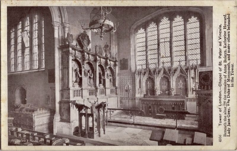 Tower of London - Chapel of St Peter ad Vincula. Click for full size. Tower of London - Chapel of St Peter ad Vincula image. Click for full size.