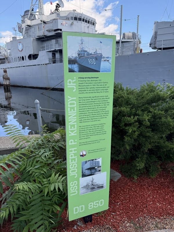 USS Joseph P. Kennedy Jr. Marker. Click for full size. USS Joseph P. Kennedy Jr. Marker image. Click for full size.