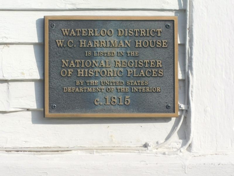 W.C. Harriman House Marker image. Click for full size.