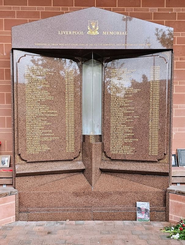 Hillsborough Memorial Marker. Click for full size. Hillsborough Memorial Marker image. Click for full size.