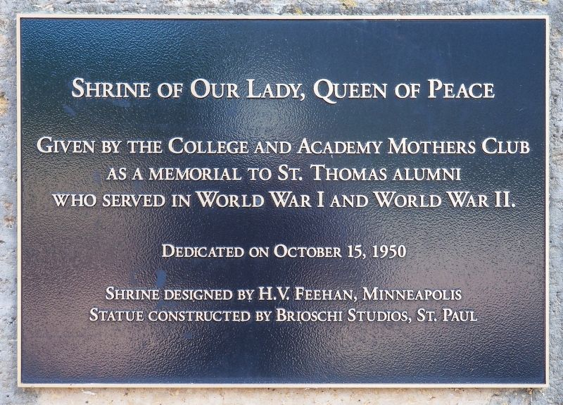 Shrine of Our Lady, Queen of Peace Marker. Click for full size. Shrine of Our Lady, Queen of Peace Marker image. Click for full size.