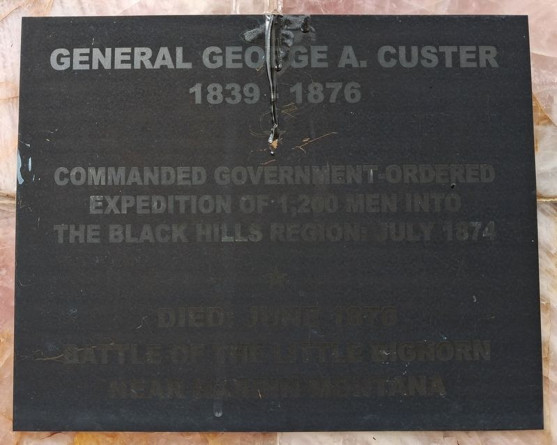 General George A. Custer Marker. Click for full size. General George A. Custer Marker image. Click for full size.