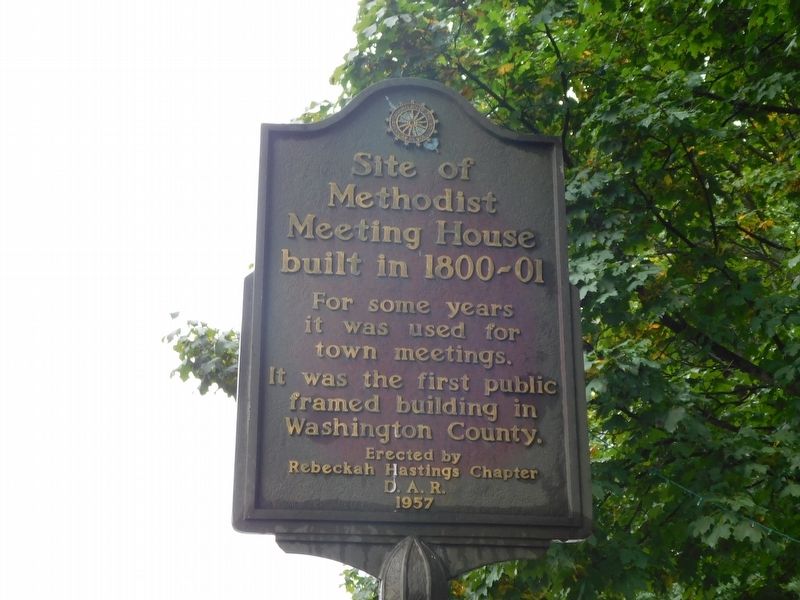 Site of Methodist Meeting House Marker. Click for full size. Site of Methodist Meeting House Marker image. Click for full size.