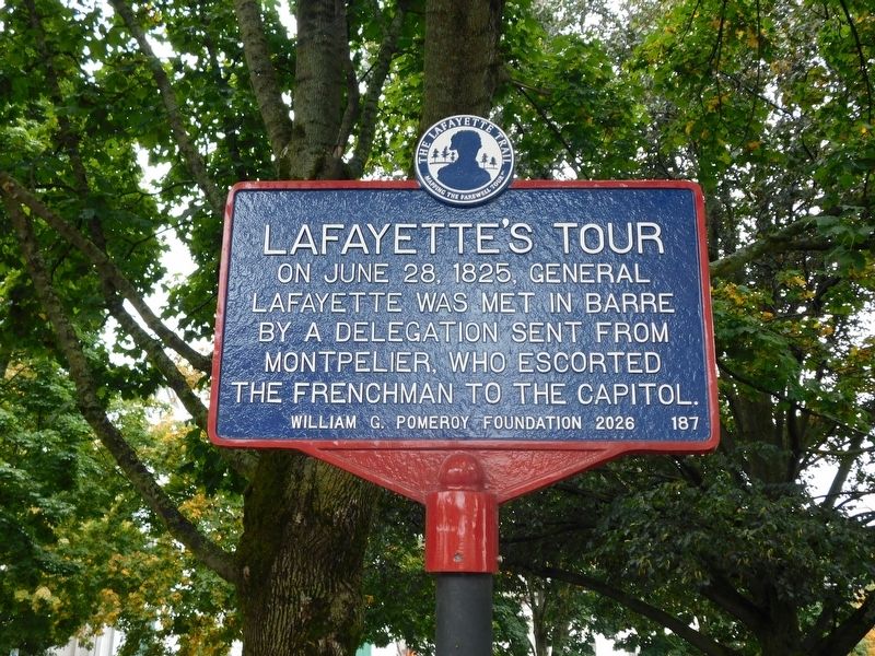 Lafayette's Tour Marker. Click for full size. Lafayette's Tour Marker image. Click for full size.