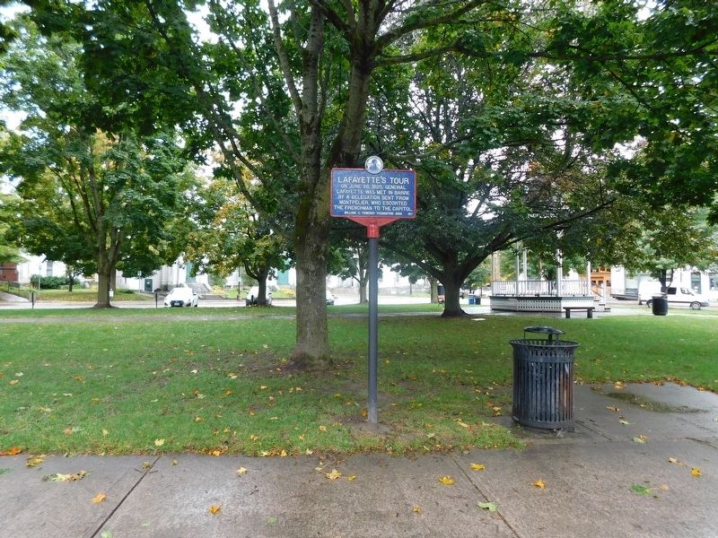 Lafayette's Tour Marker. Click for full size. Lafayette's Tour Marker image. Click for full size.