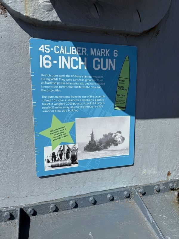 16-Inch Gun Marker image. Click for full size.