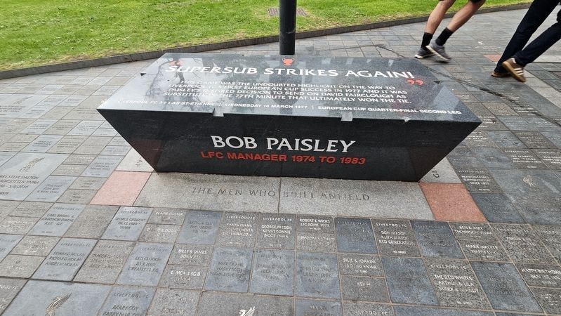 Bob Paisley Marker. Click for full size. Bob Paisley Marker image. Click for full size.