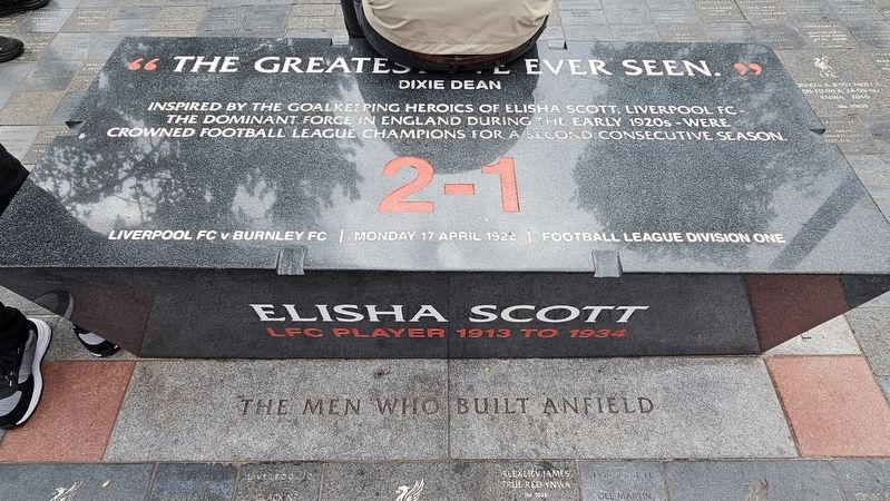 Elisha Scott Marker. Click for full size. Elisha Scott Marker image. Click for full size.