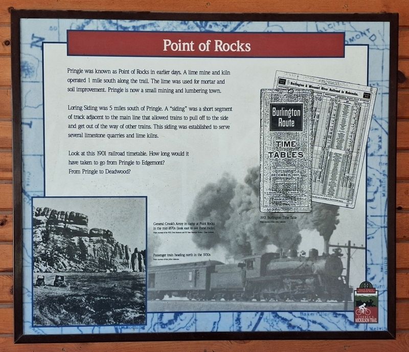 Point of Rocks Marker. Click for full size. Point of Rocks Marker image. Click for full size.