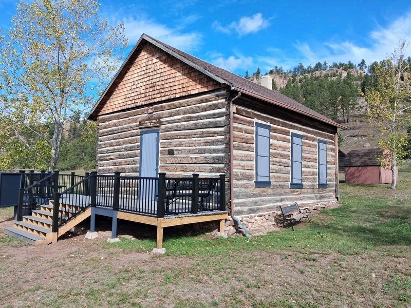 Cold Springs School and Markers. Click for full size. Cold Springs School and Markers image. Click for full size.