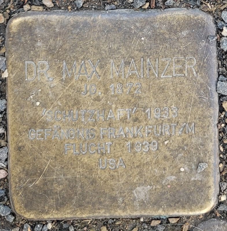 Dr. Max Mainzer Marker. Click for full size. Dr. Max Mainzer Marker image. Click for full size.