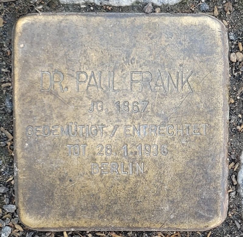 Dr. Paul Frank Marker. Click for full size. Dr. Paul Frank Marker image. Click for full size.