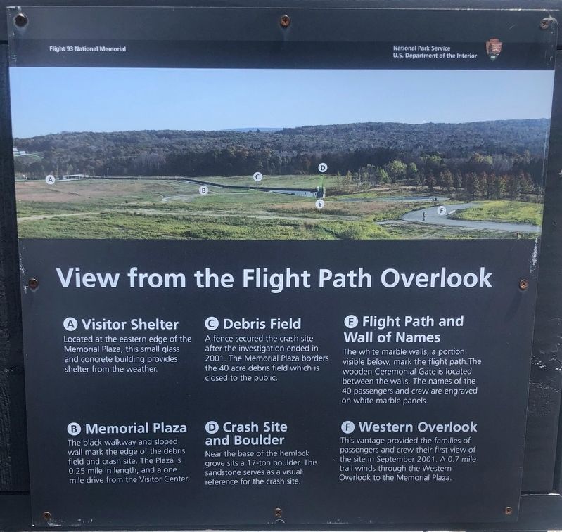 View from the Flight Path Overlook Marker image. Click for full size.