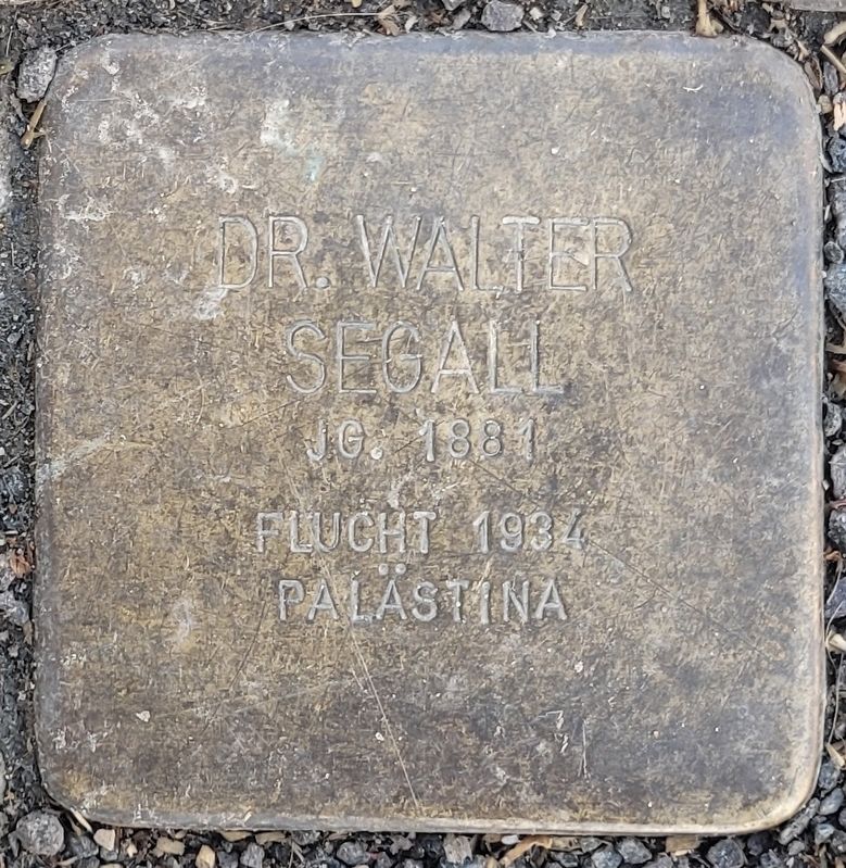 Dr. Walter Segall Marker. Click for full size. Dr. Walter Segall Marker image. Click for full size.