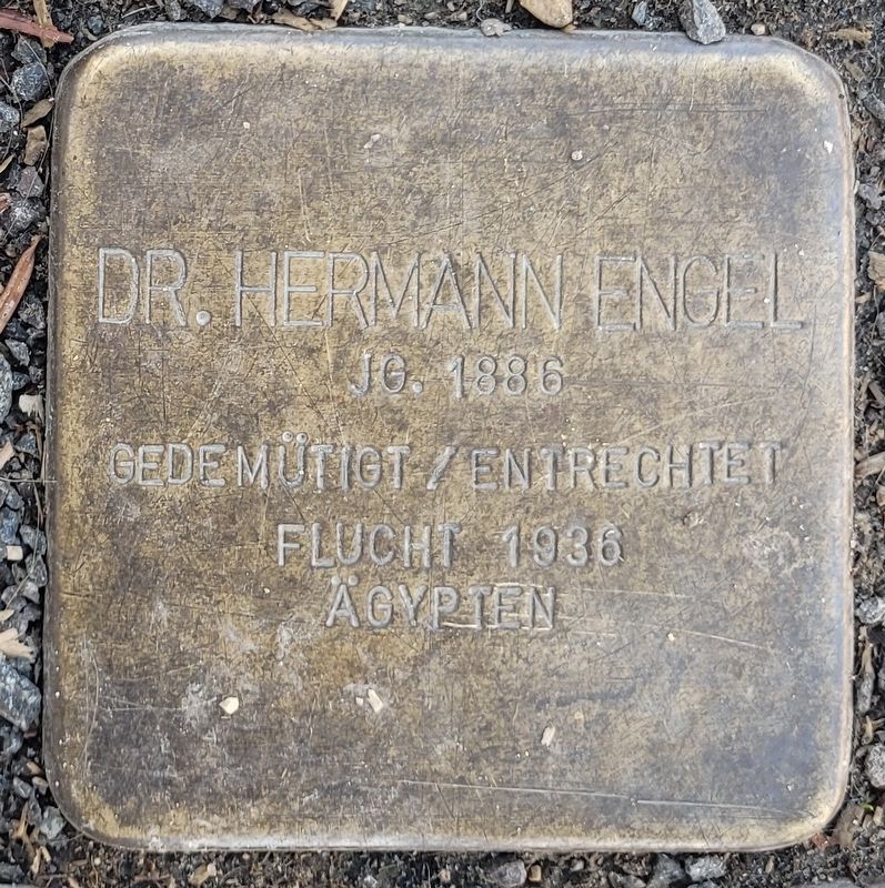 Dr. Hermann Engel Marker. Click for full size. Dr. Hermann Engel Marker image. Click for full size.