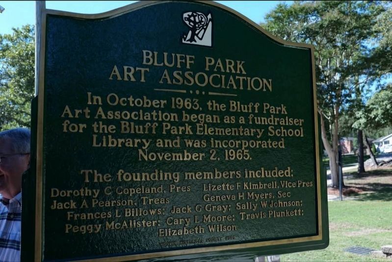 Bluff Park Art Association Marker. Click for full size. Bluff Park Art Association Marker image. Click for full size.