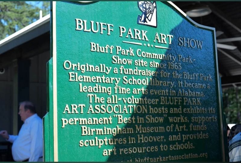 Bluff Park Art Association/ Bluff Park Art Show Marker. Click for full size. Bluff Park Art Association/ Bluff Park Art Show Marker image. Click for full size.