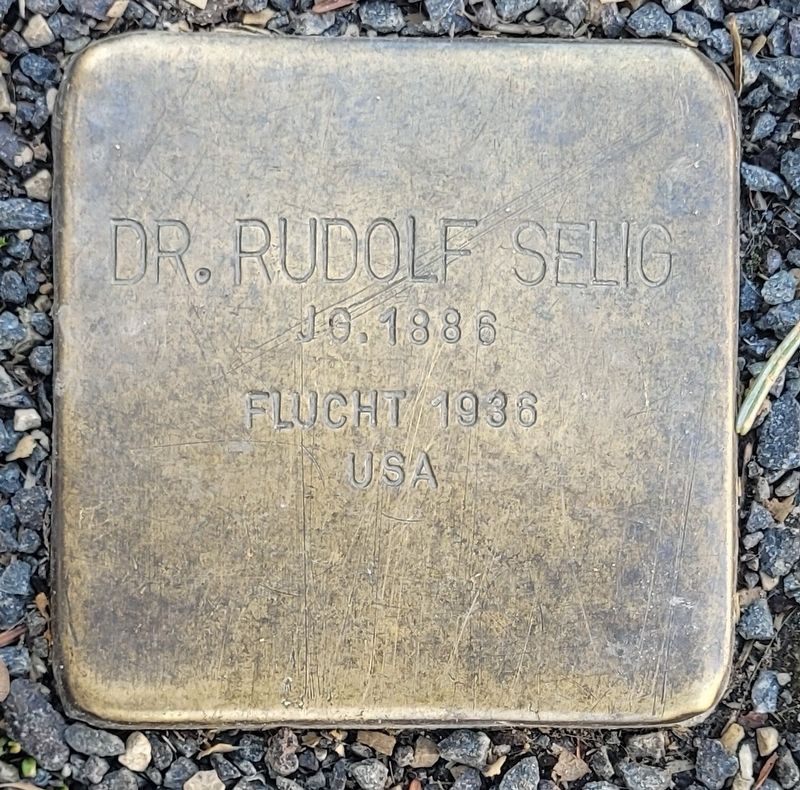 Dr. Rudolf Selig Marker. Click for full size. Dr. Rudolf Selig Marker image. Click for full size.
