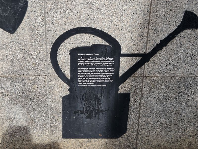 Die gute Schneiderkanne! / The Good Schneider Watering Can! Marker. Click for full size. Die gute Schneiderkanne! / The Good Schneider Watering Can! Marker image. Click for full size.
