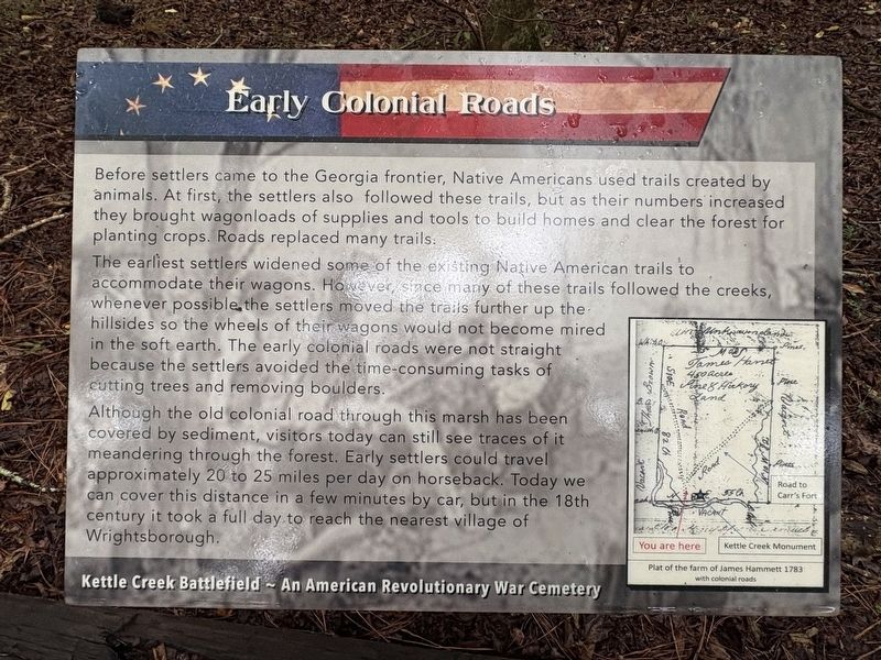Early Colonial Roads Marker. Click for full size. Early Colonial Roads Marker image. Click for full size.