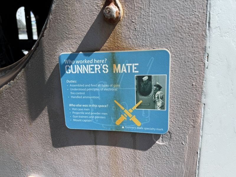 Gunner's Mate Marker. Click for full size. Gunner's Mate Marker image. Click for full size.