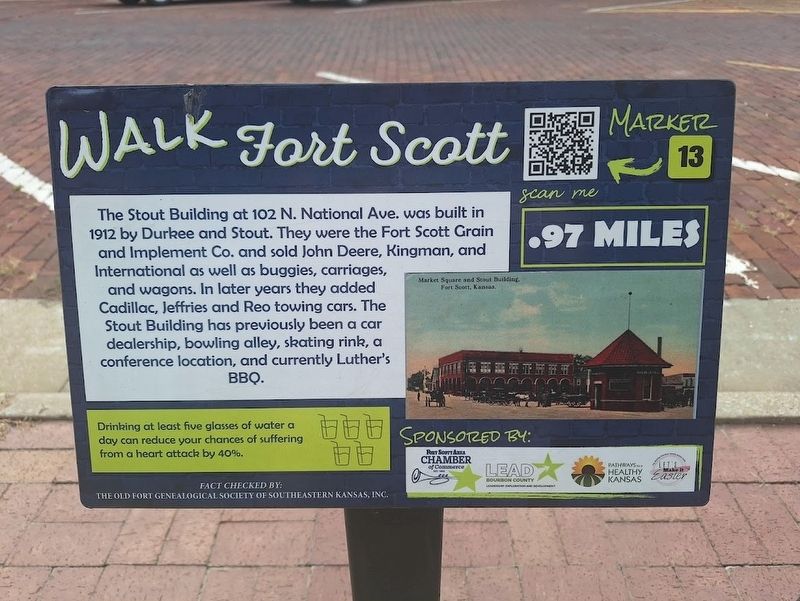 The Stout Building Marker. Click for full size. The Stout Building Marker image. Click for full size.