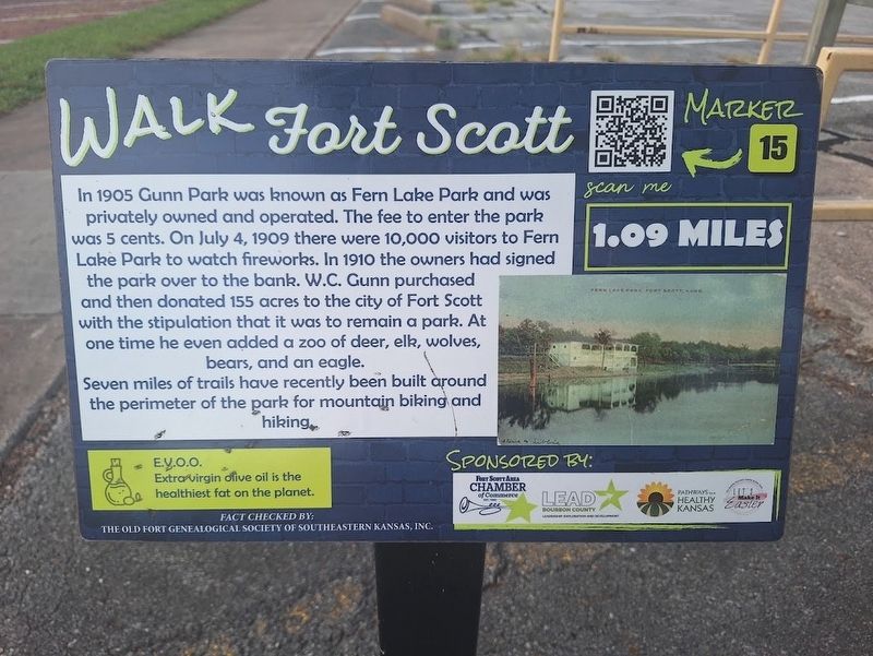 Gunn Park Marker. Click for full size. Gunn Park Marker image. Click for full size.