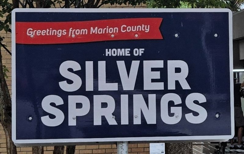 Home of Silver Springs Marker. Click for full size. Home of Silver Springs Marker image. Click for full size.