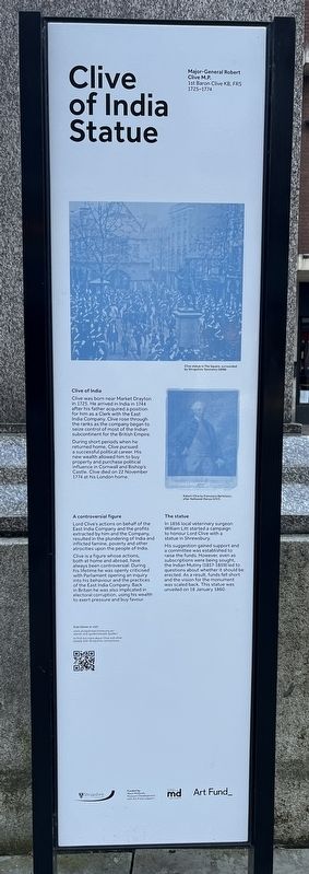 Clive of India Statue Marker. Click for full size. Clive of India Statue Marker image. Click for full size.