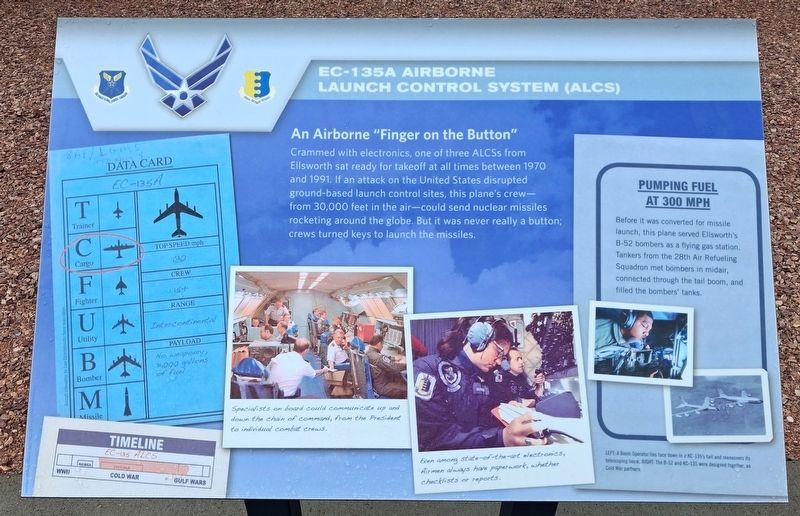 EC-135 Airborne Launch Control System (ALCS) Marker. Click for full size. EC-135 Airborne Launch Control System (ALCS) Marker image. Click for full size.