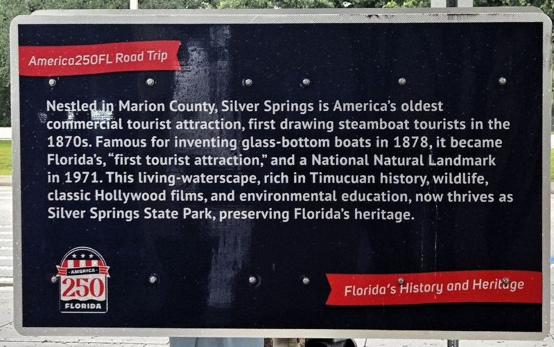 Home of Silver Springs Marker. Click for full size. Home of Silver Springs Marker image. Click for full size.
