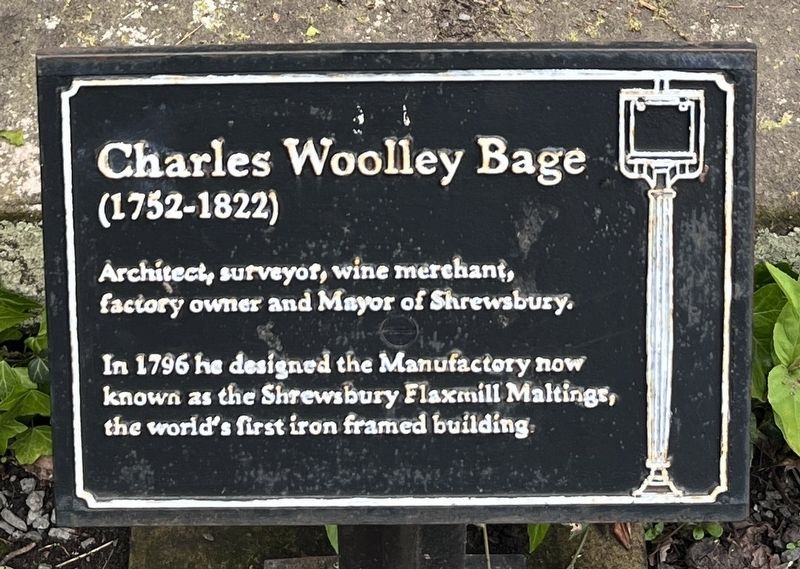 Charles Woolley Bage Marker. Click for full size. Charles Woolley Bage Marker image. Click for full size.