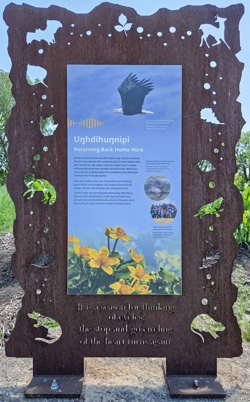 Uŋhdihuŋnipi Marker. Click for full size. Uŋhdihuŋnipi Marker image. Click for full size.