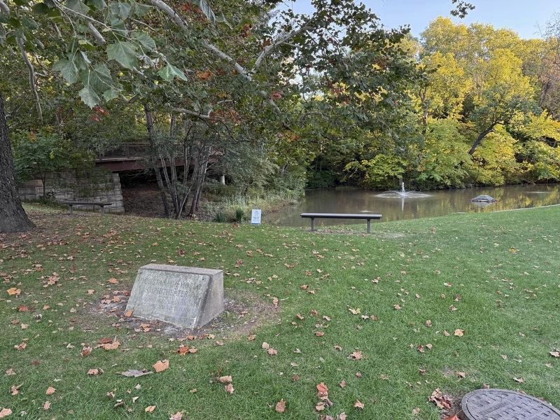 Augustana Memorial Amphitheater Marker & Swanie Slough. Click for full size. Augustana Memorial Amphitheater Marker & Swanie Slough image. Click for full size.