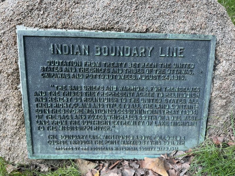 Indian Boundary Line Marker image. Click for full size.