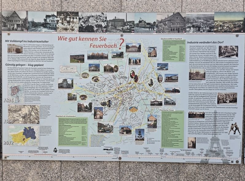 Wie gut kennen Sie Feuerbach? / How Well Do You Know Feuerbach? Marker. Click for full size. Wie gut kennen Sie Feuerbach? / How Well Do You Know Feuerbach? Marker image. Click for full size.
