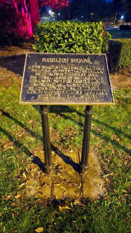 Hamilton Square Marker. Click for full size. Hamilton Square Marker image. Click for full size.