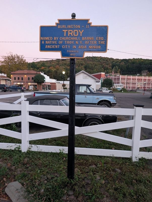 Troy Marker. Click for full size. Troy Marker image. Click for full size.