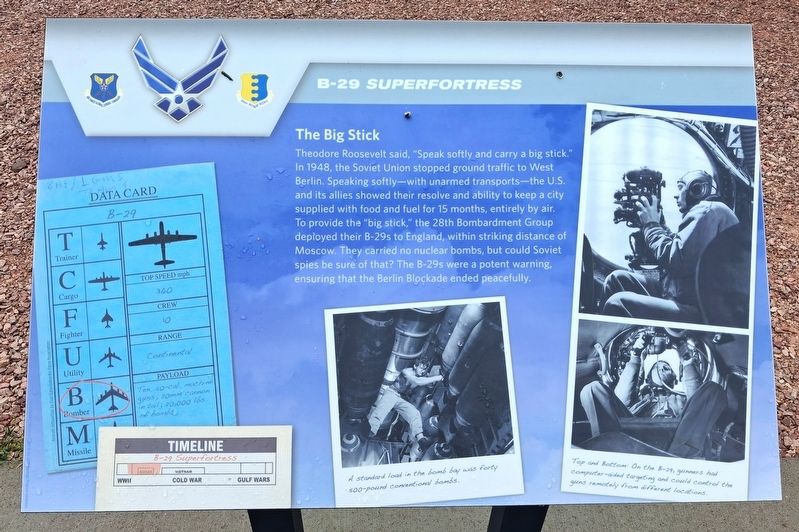 B-29 <i>Superfortress</i> Marker. Click for full size. B-29 <i>Superfortress</i> Marker image. Click for full size.