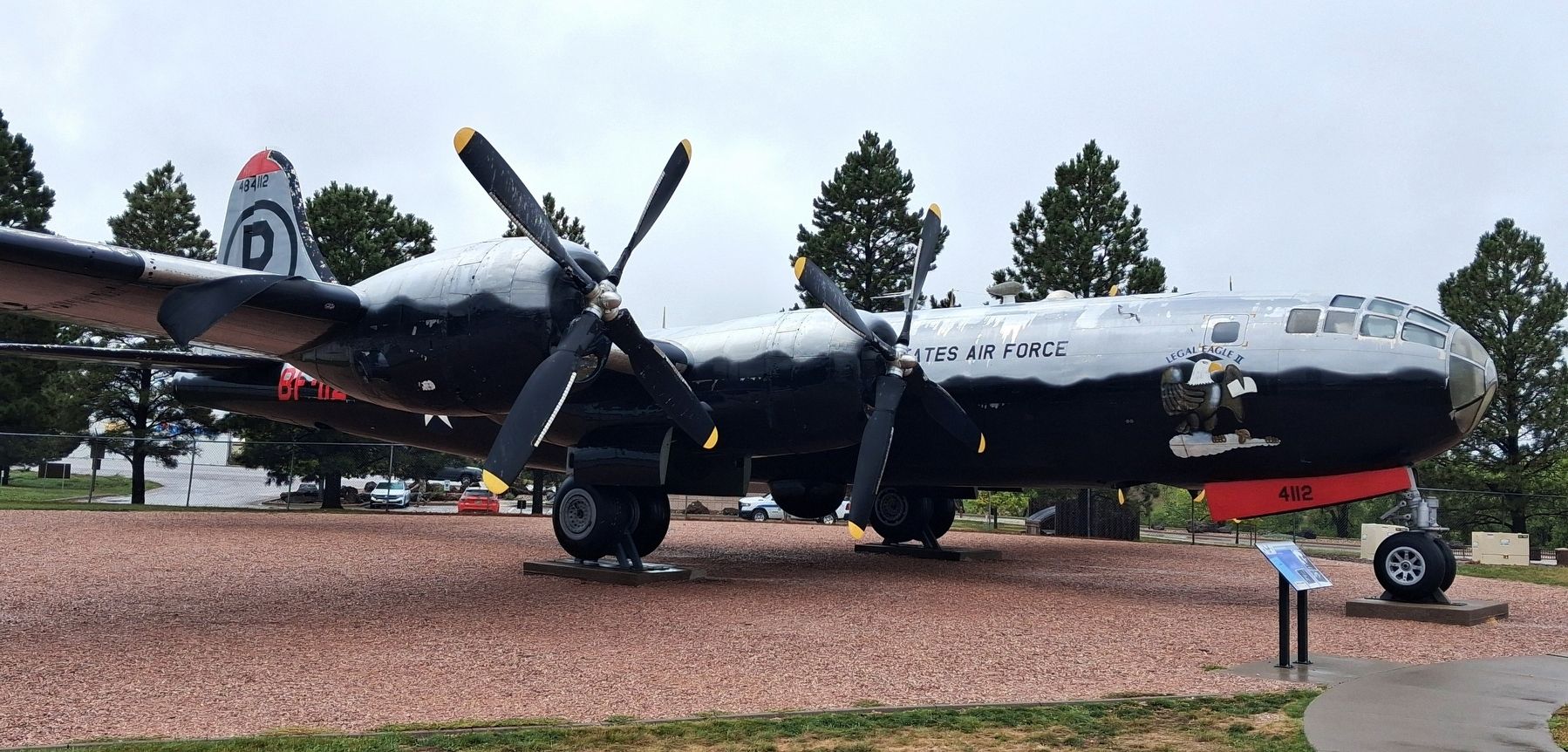 B-29 <i>Superfortress</i> and Marker. Click for full size. B-29 <i>Superfortress</i> and Marker image. Click for full size.