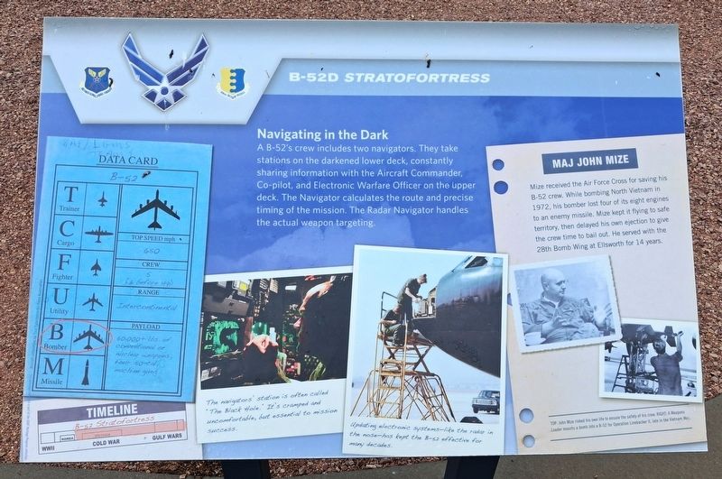 B-52D <i>Stratofortress</i> Marker. Click for full size. B-52D <i>Stratofortress</i> Marker image. Click for full size.