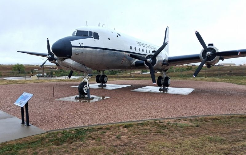 C-54D <i>Skymaster</i> and Marker. Click for full size. C-54D <i>Skymaster</i> and Marker image. Click for full size.