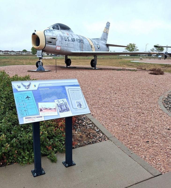 F-86H <i>Sabre</i> and Marker. Click for full size. F-86H <i>Sabre</i> and Marker image. Click for full size.