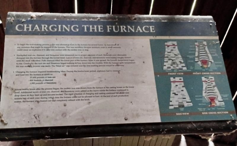 Charging The Furnace Marker. Click for full size. Charging The Furnace Marker image. Click for full size.