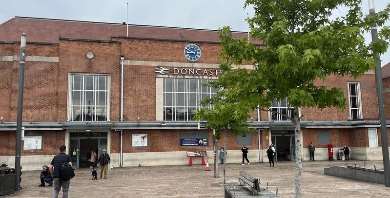 Doncaster Station and Marker. Click for full size. Doncaster Station and Marker image. Click for full size.