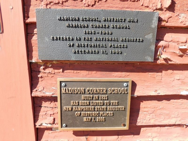 Madison Corner School Marker image. Click for full size.