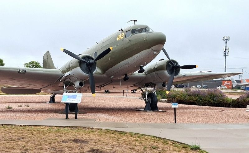 C-47 <i>Skytrain</i> and Marker. Click for full size. C-47 <i>Skytrain</i> and Marker image. Click for full size.